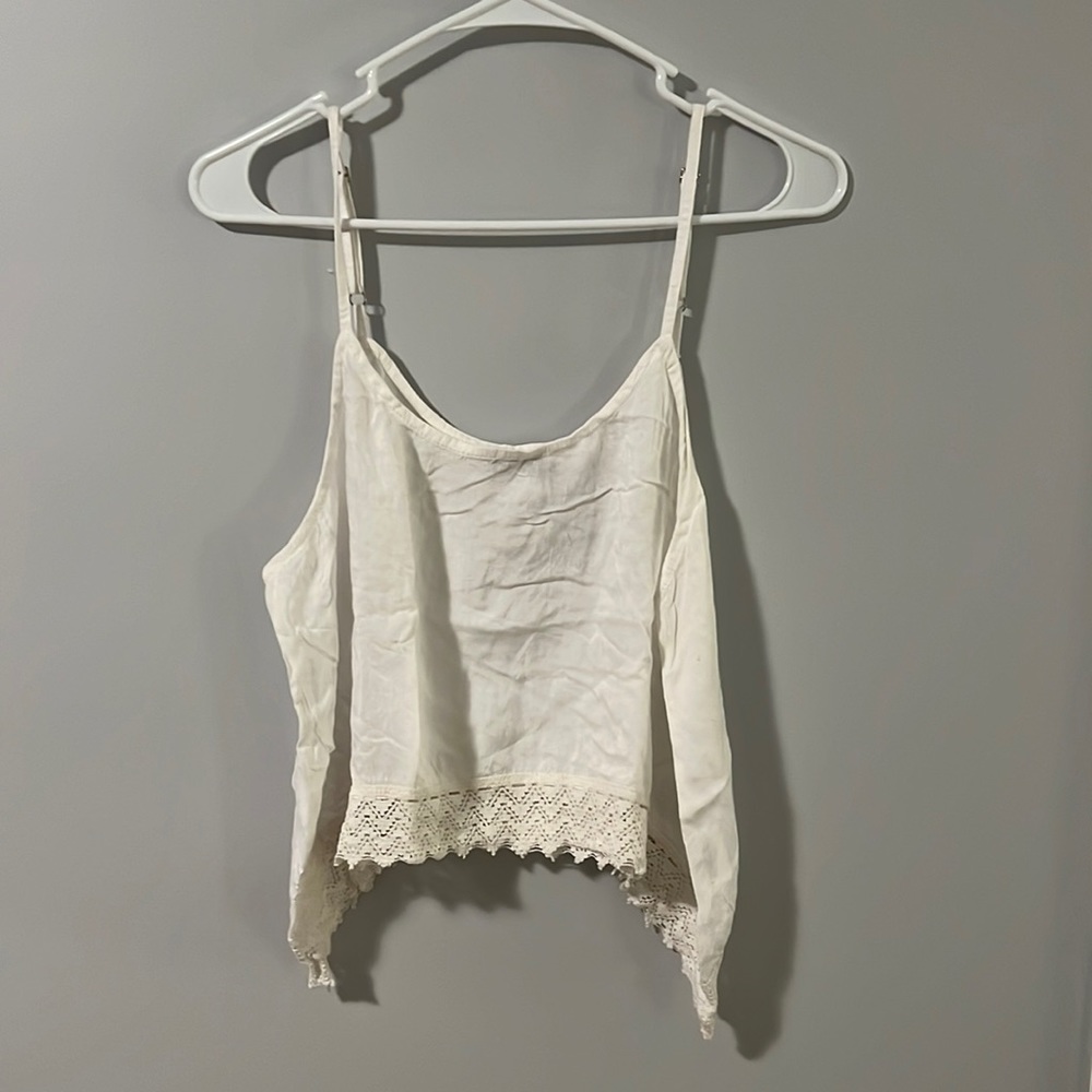 White crop top